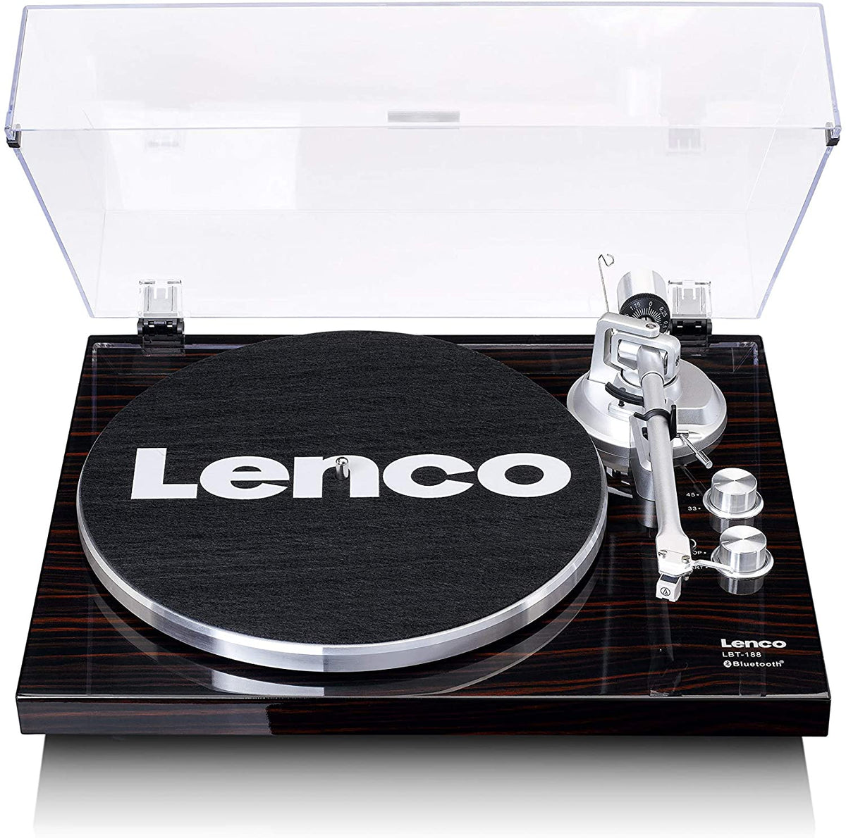Lenco LBT-188 - Bluetooth Turntable (Walnut) [Tech & Turntables]
