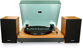 Lenco LS-300 – Bluetooth Turntable With Speakers (Wood) [Tech & Turntables]