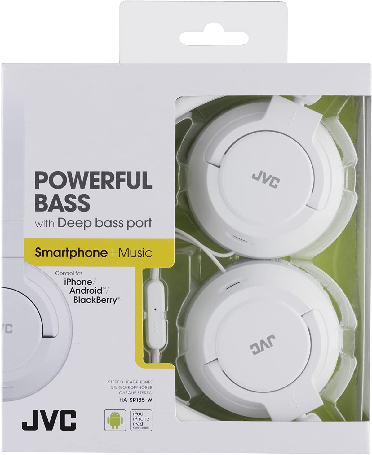 JVC OVER EAR HEADPHONES WITH MIC - WHITE [ACCESSORIES]