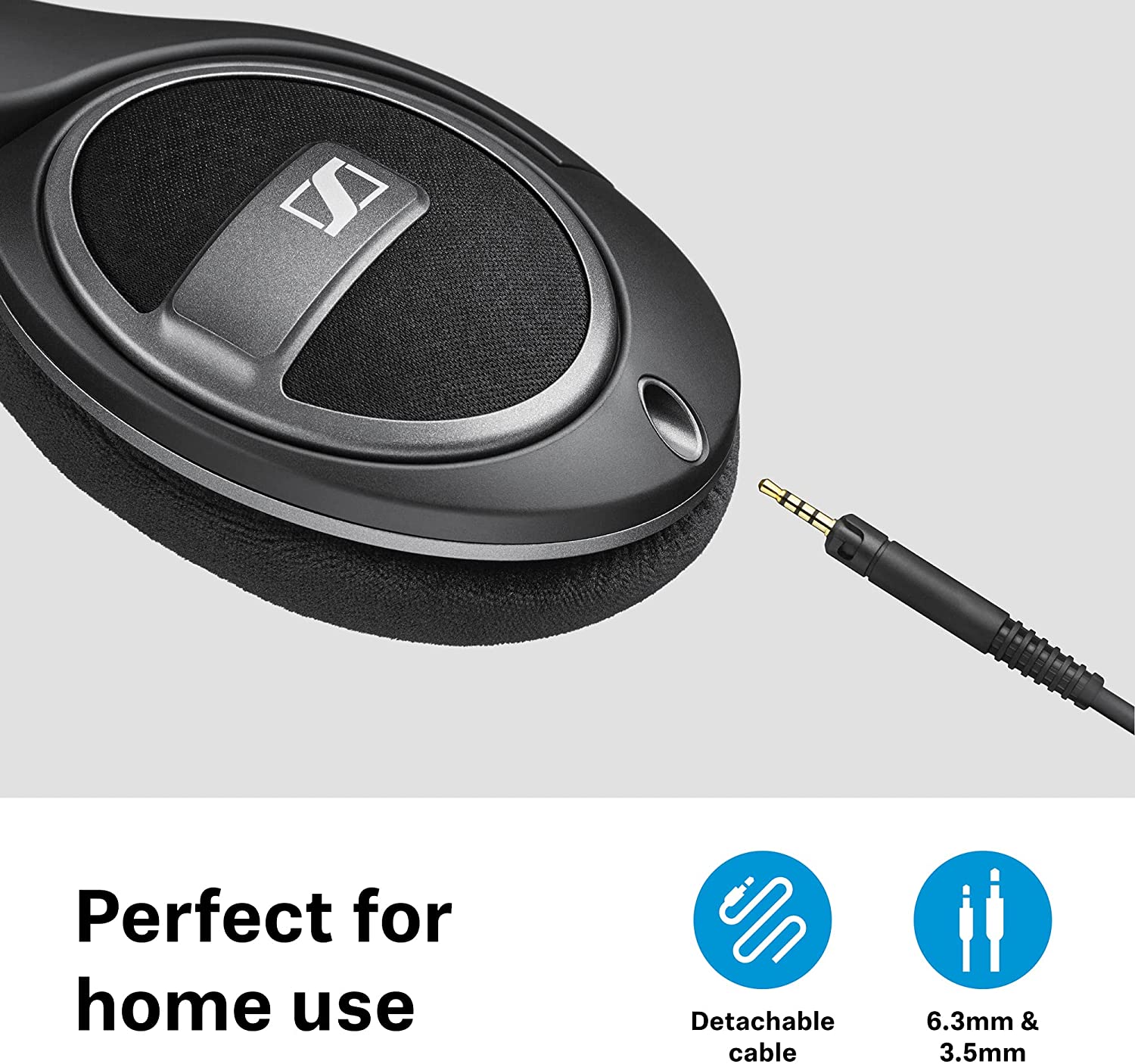 Sennheiser HD 559 Open Back Around Ear Headphone - Black/Anthracite [Accessories]