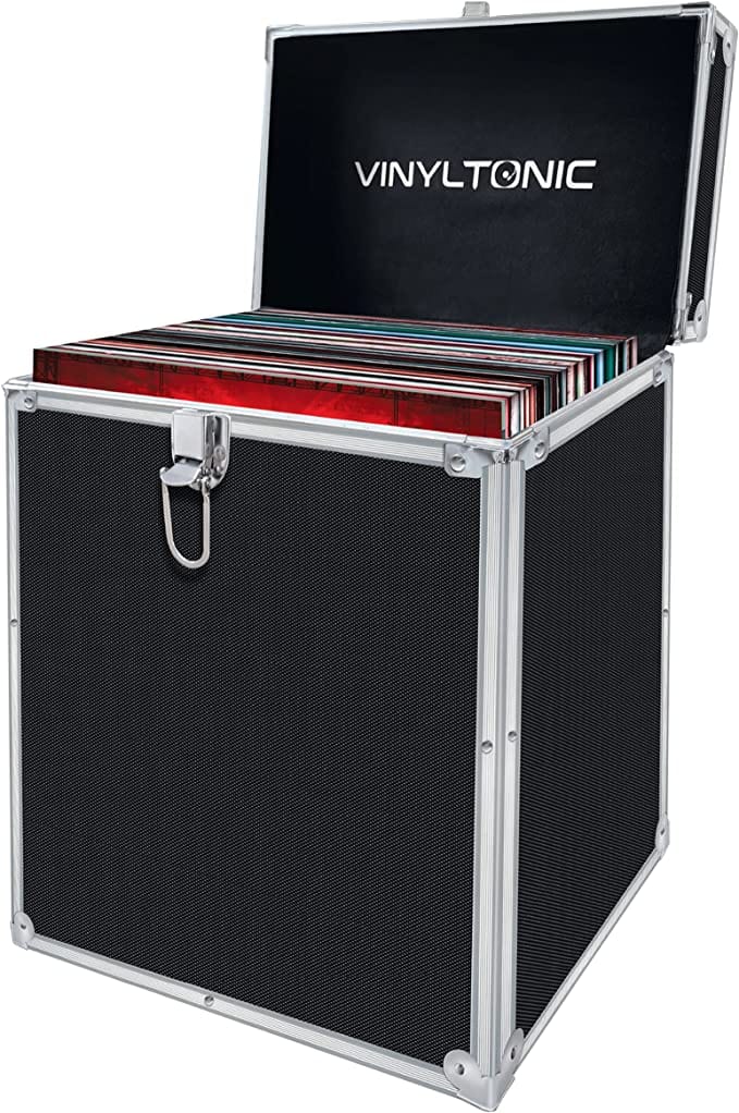 Vinyl Tonic 7" Or 12" Vinyl LP Storage Case, Black [Accessories]