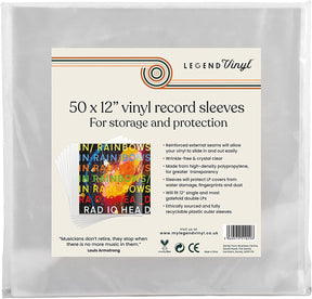 LEGEND VINYL 50 X 12” VINYL RECORD SLEEVES [ACCESSORIES] [Accessories]
