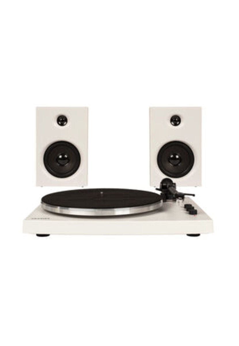 Crosley T150 - Bluetooth Turntable With Speakers (White) [Tech & Turntables]
