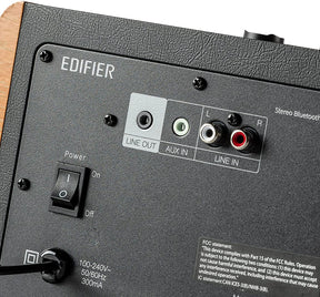 Edifier D12 Bookshelf Speaker - Integrated Desktop Stereo Bluetooth Speaker -Wooden Enclosure [Tech & Turntables]
