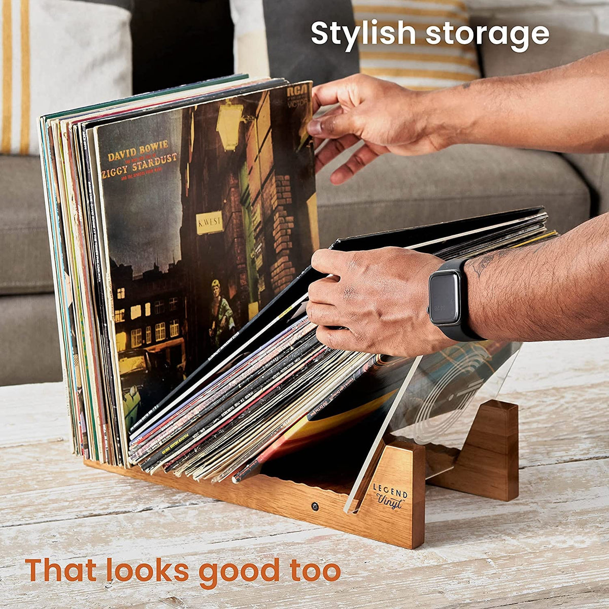 LEGEND VINYL RECORD DISPLAY SHELF UNIT [ACCESSORIES]