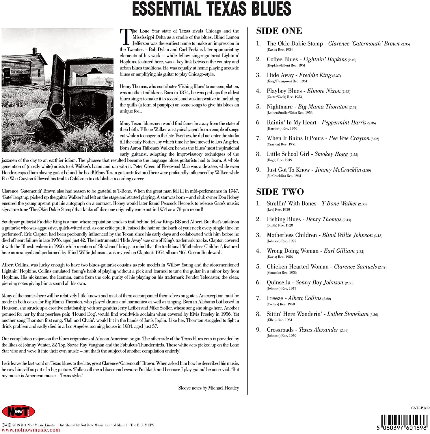 ESSENTIAL TEXAS BLUES - VARIOUS ARTISTS [VINYL]