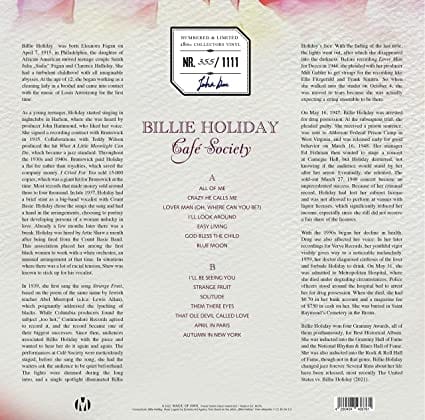 Cafe society - Billie Holiday [VINYL]