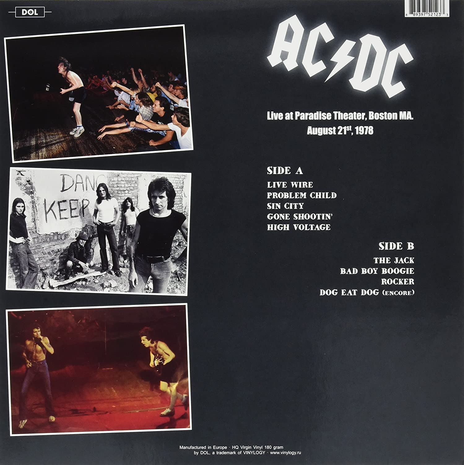 AC/DC - LIVE IN BOSTON 1978 [VINYL]