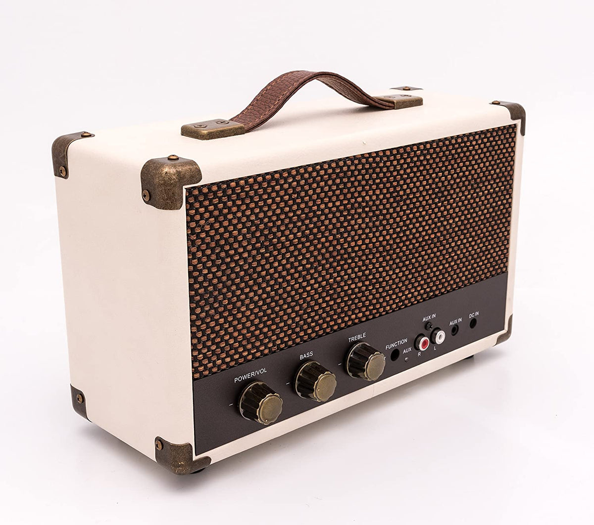 GPO WESTWOOD RETRO 25 WATT CREAM & TAN SPEAKER [Tech & Turntables]