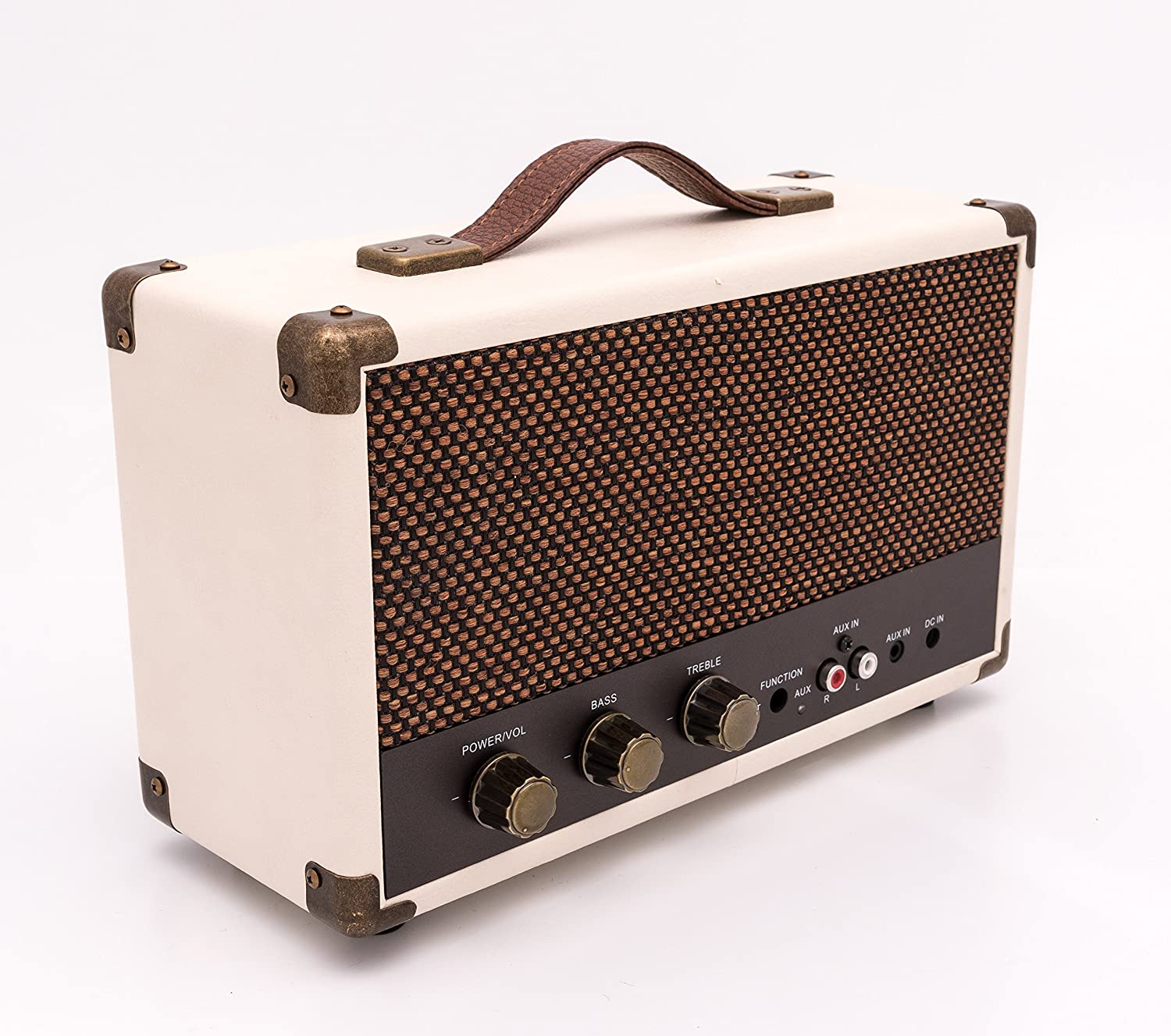 GPO WESTWOOD RETRO 25 WATT CREAM & TAN SPEAKER [Tech & Turntables]