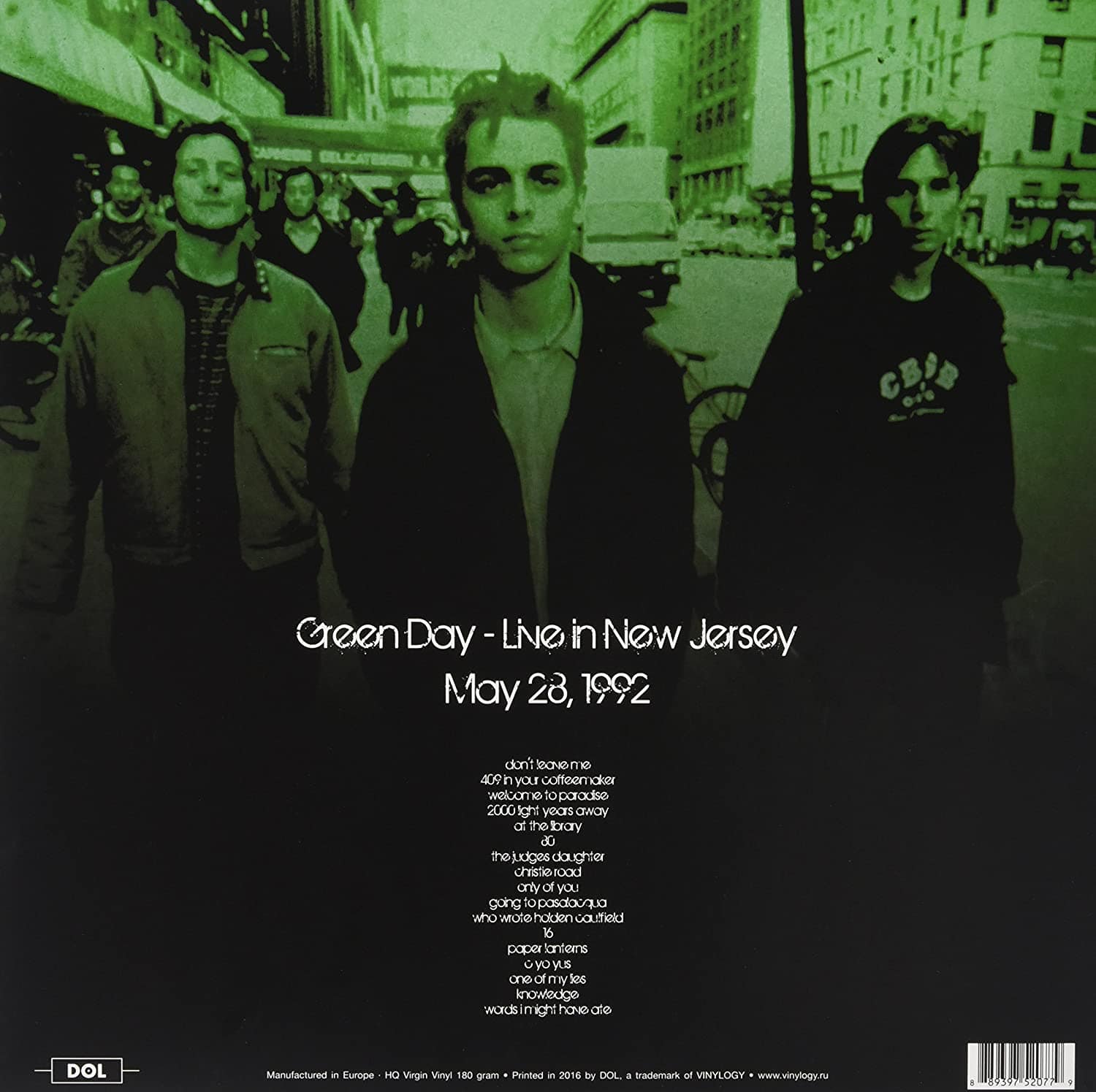 GREEN DAY - LIVE NEW JERSEY 1992 [COLOUR VINYL]