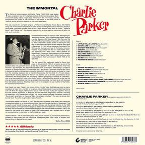 CHARLIE PARKER - THE IMMORTAL [COLOUR VINYL]
