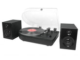 CAMDEN SPEAKERS WITH SPEAKERS, BLACK [TECH & TURNTABLES]