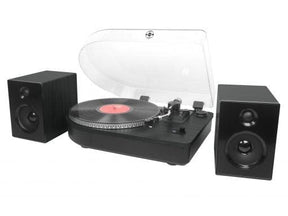 CAMDEN SPEAKERS WITH SPEAKERS, BLACK [TECH & TURNTABLES]