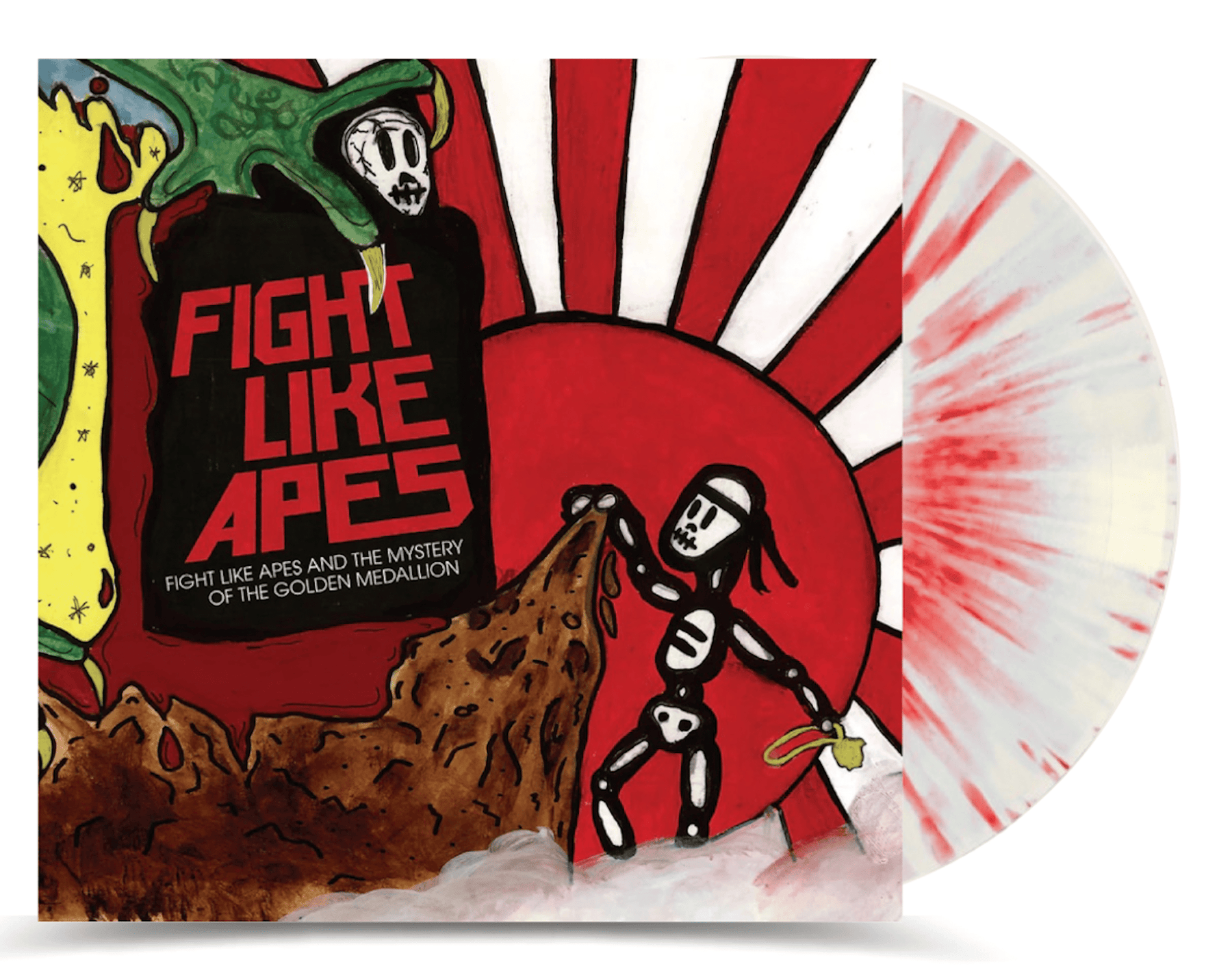 Fight Like Apes - And The Mystery Of The Golden Medallion [Red & White Splatter Vinyl]