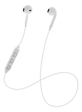 STREETZ SEMI-IN-EAR BT HEADPHONES WITH MICROPHONE AND CONTROL BUTTONS, OPTIMAL FIT, WHITE [ACCESSORIES]