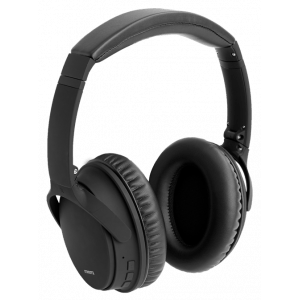 STREETZ HL-BT404 - BLUETOOTH NOISE-CANCELLING HEADPHONES, MICROPHONE, CONTROL BUTTONS, BLACK [ACCESSORIES]