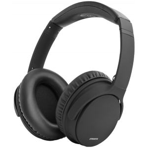 STREETZ HL-BT404 - BLUETOOTH NOISE-CANCELLING HEADPHONES, MICROPHONE, CONTROL BUTTONS, BLACK [ACCESSORIES]