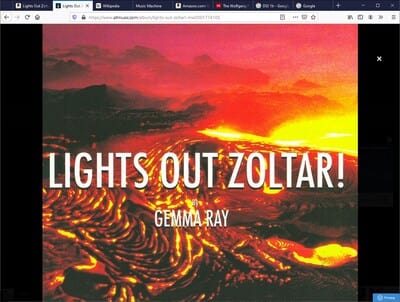 Lights Out Zoltar! (RSD 2020):   - Gemma Ray [VINYL Limited Edition]