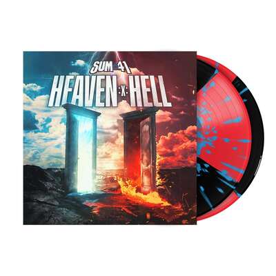 Heaven :x: Hell (RSD Indie Exclusive Red & Black With Blue Splatter Edition) - Sum 41 [Colour Vinyl]