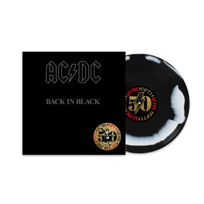 Back in Black (Exclusive 50th Anniversary Black & White Edition) - AC/DC [Colour Vinyl]