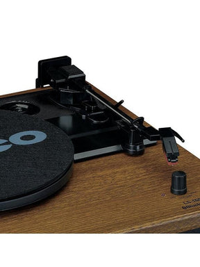 LENCO LS-100 - TURNTABLE WITH SPEAKERS (WOOD) [TECH & TURNTABLES]