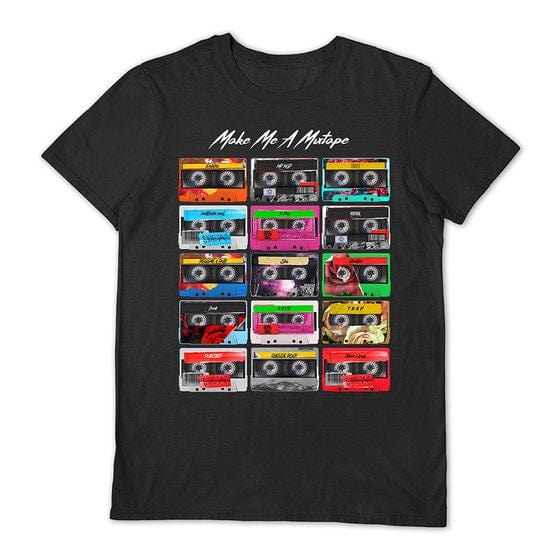 Make Me A Mixtape Logo - Black - Large [T-Shirts]