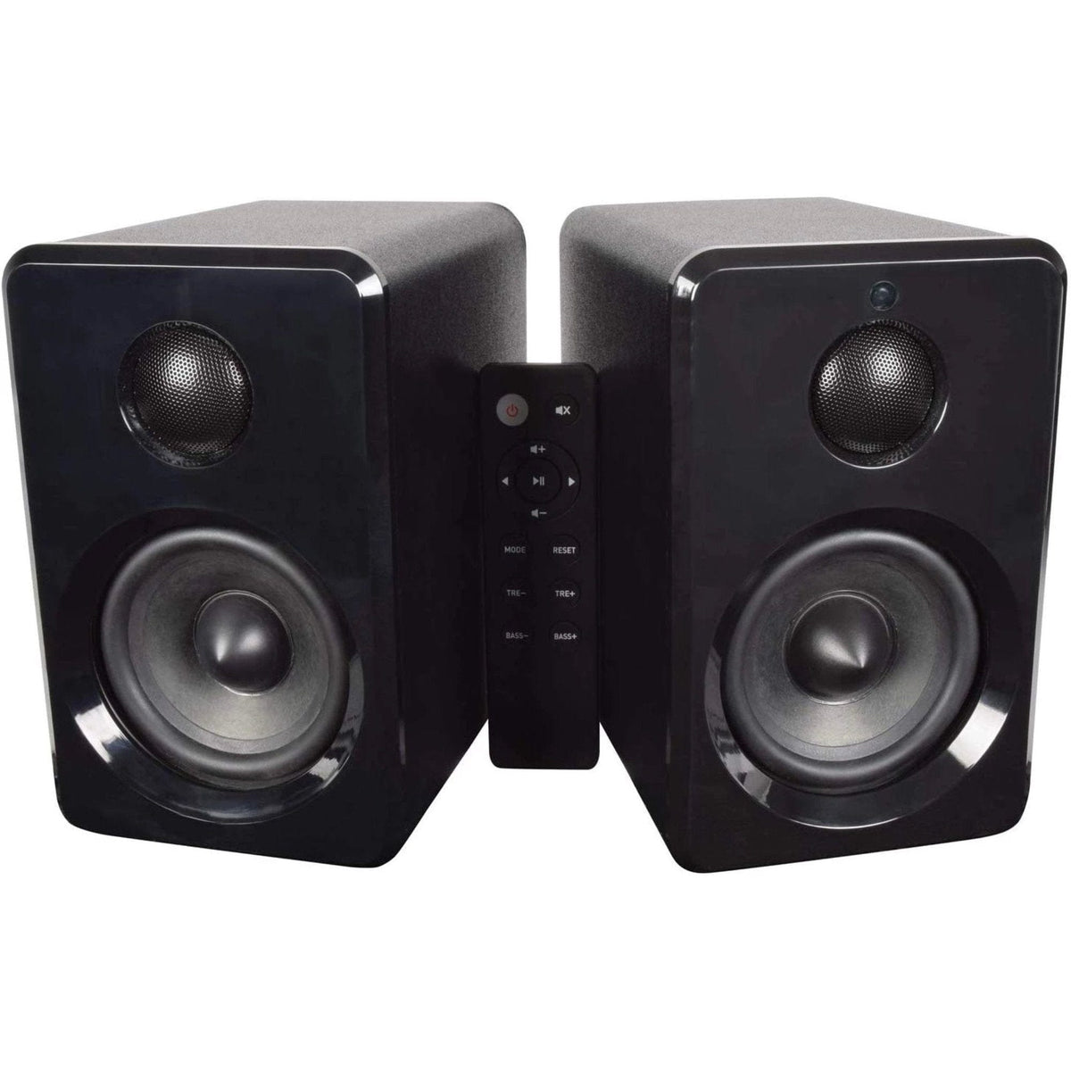 AV:LINK | Powered Bluetooth Bookshelf Speakers: Black [Tech & Turntables]