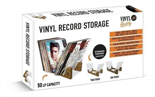 VINYL BUDDY VINYL RECORD STORAGE OAK FINISH [Accessories]