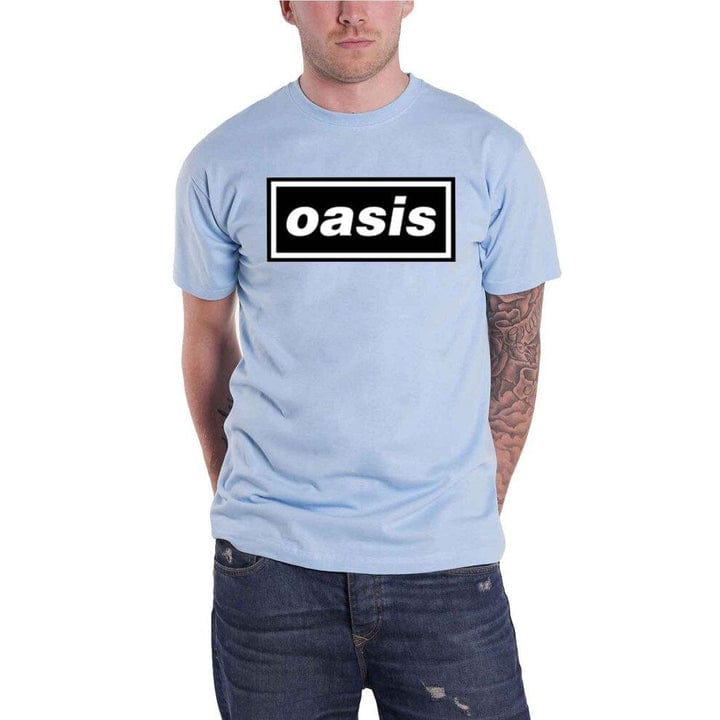 Oasis Decca Logo: Blue - 2XL [T-Shirts]