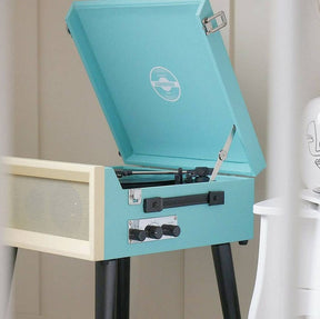 Steepletone SRP1R-XP Retro Record Player (Blue & Cream) [Tech & Turntables]
