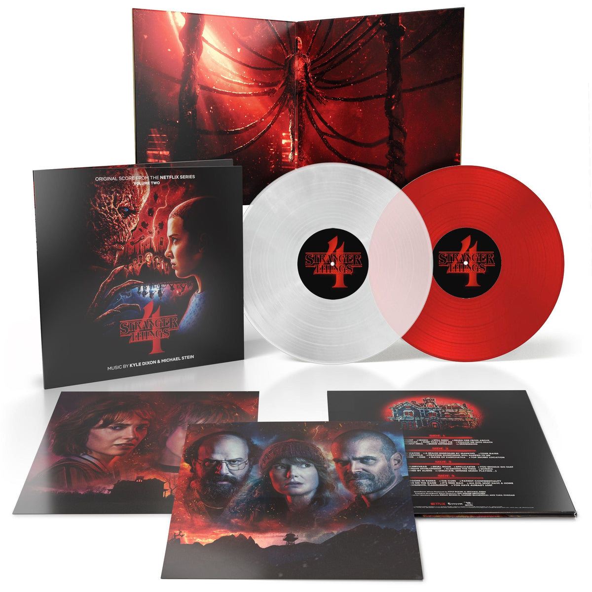 Stranger Things 4: Music from the Netflix Original Series- Volume 2 - Kyle Dixon & Michael Stein [Clear & Red VINYL]
