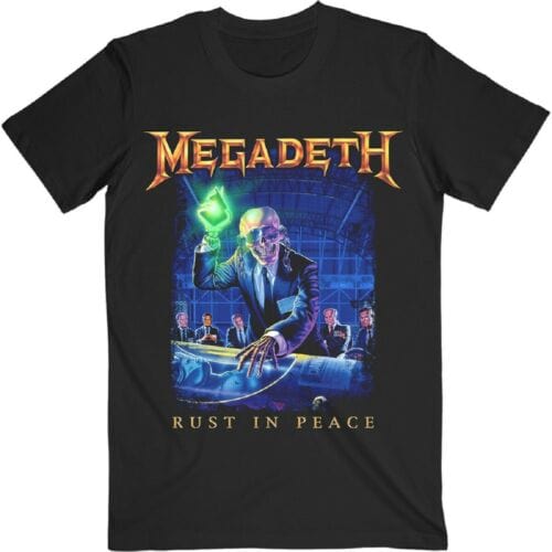 Megadeth Rust Tracklist - Black - Medium [T-Shirts]