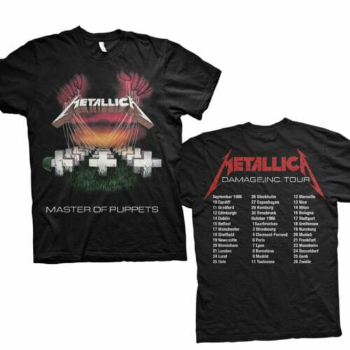 Metallica Master Tour '86 - Black - XL [T-Shirts]