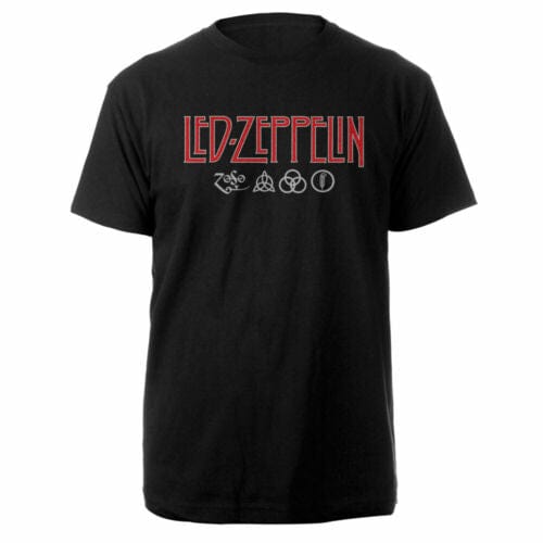 Led Zeppelin Logo Symbols - Medium [T-Shirts]