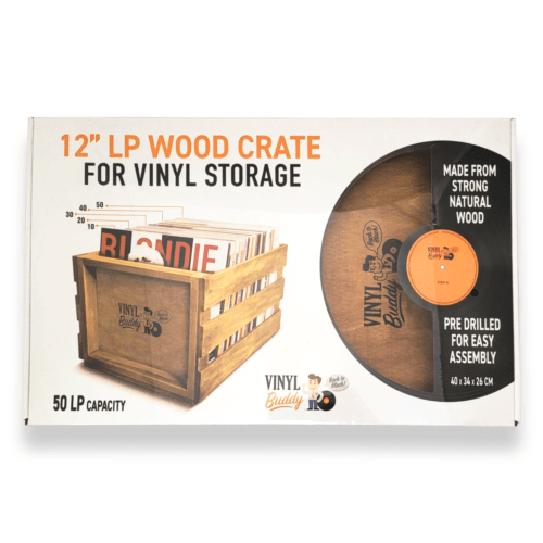 VINYL BUDDY 12" LP WOOD CRATE [ACCESSORIES]