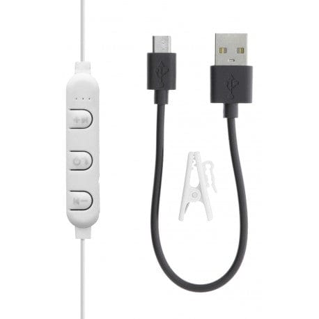 STREETZ IN-EAR BT HEADPHONES WITH MICROPHONE AND CONTROL BUTTONS, WHITE [ACCESSORIES]